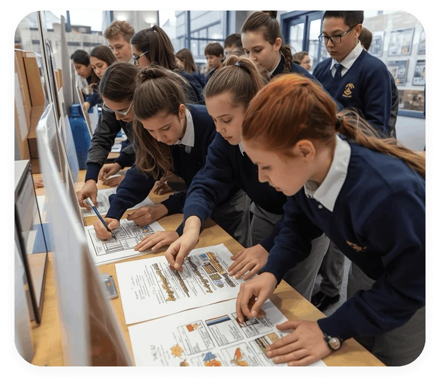 Equipo directivo en entorno escolar