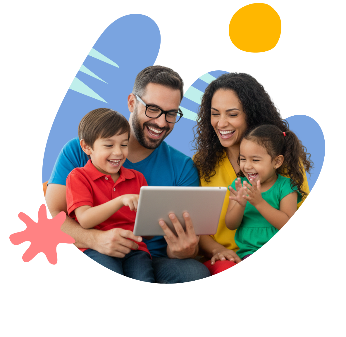 Familia acompañando el aprendizaje con Luca