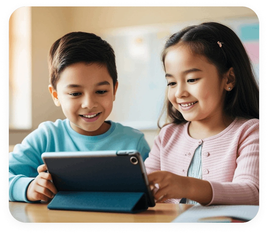 Estudiantes en actividad de Preescolar