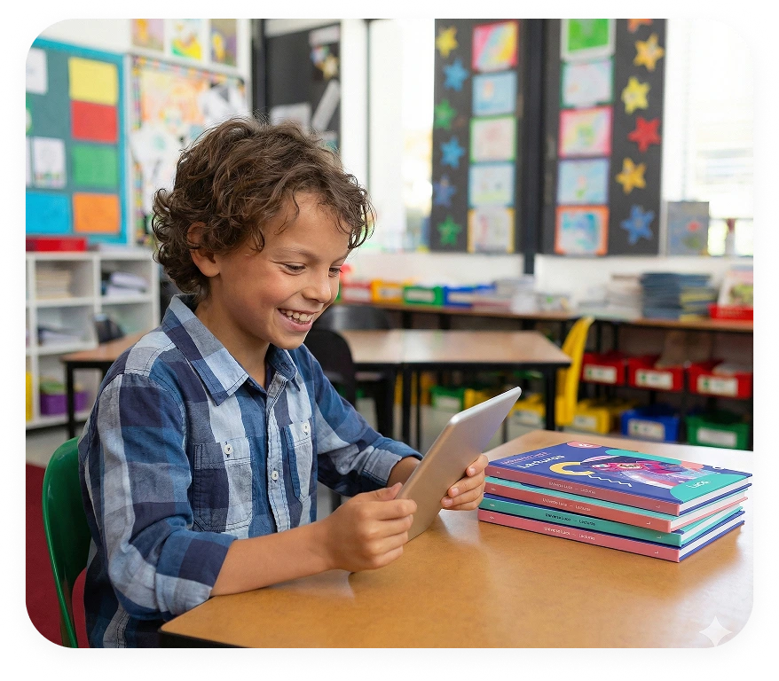 Estudiantes en actividad de Primaria